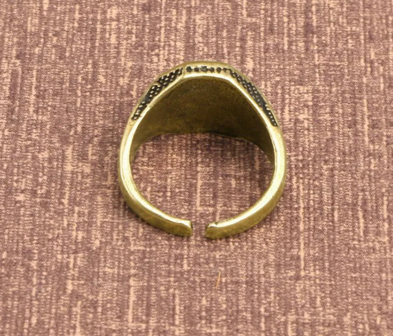 Vintage Copper Yinyang Ring