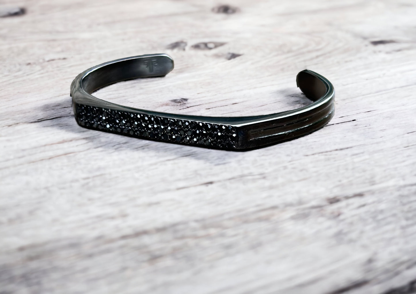 Rhinestone Paved Cuff Bracelet