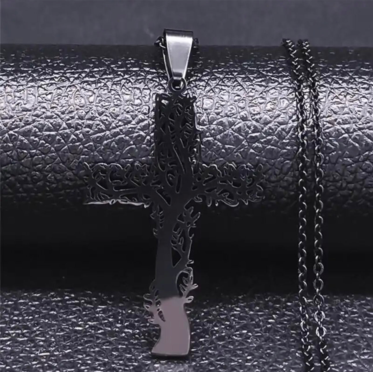 Tree of Life Cross Pendant Necklace
