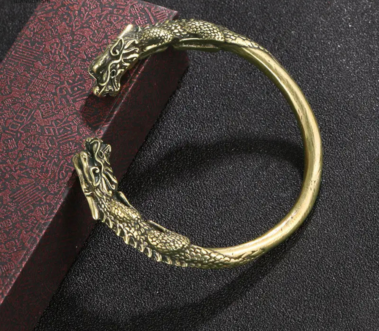 Vintage Copper Dragon Head Bracelet