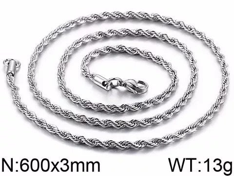 Twist Rope Link Chain Necklace