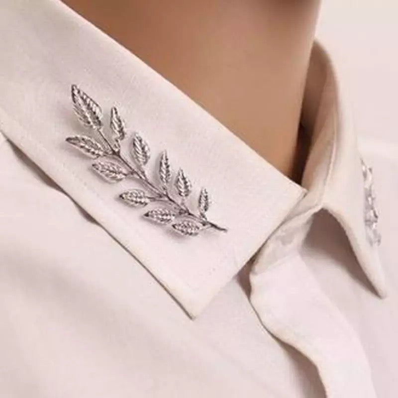 Tree leaves Collar Pins