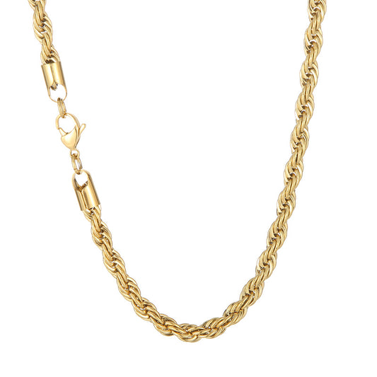 Twist Rope Link Chain Necklace