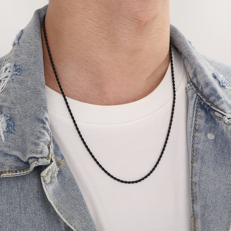 Twist Rope Link Chain Necklace