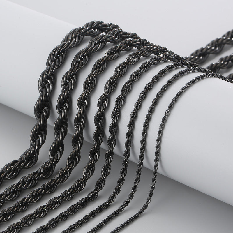 Twist Rope Link Chain Necklace