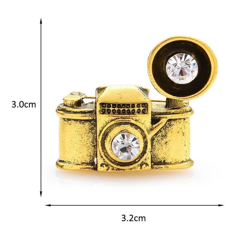 Vintage Camera Brooch