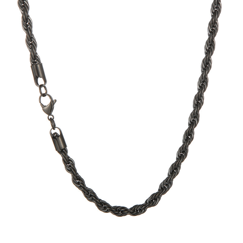 Twist Rope Link Chain Necklace