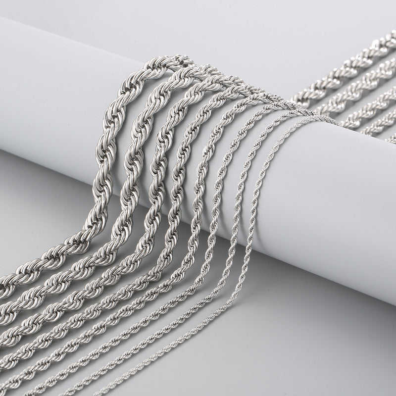 Twist Rope Link Chain Necklace