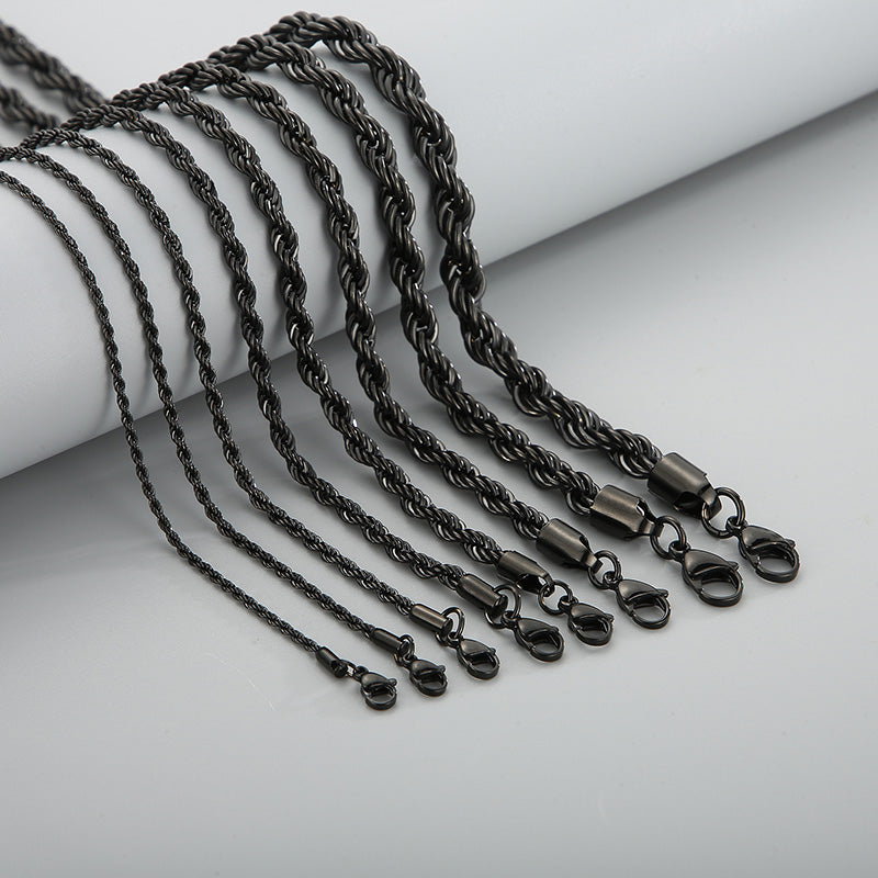 Twist Rope Link Chain Necklace