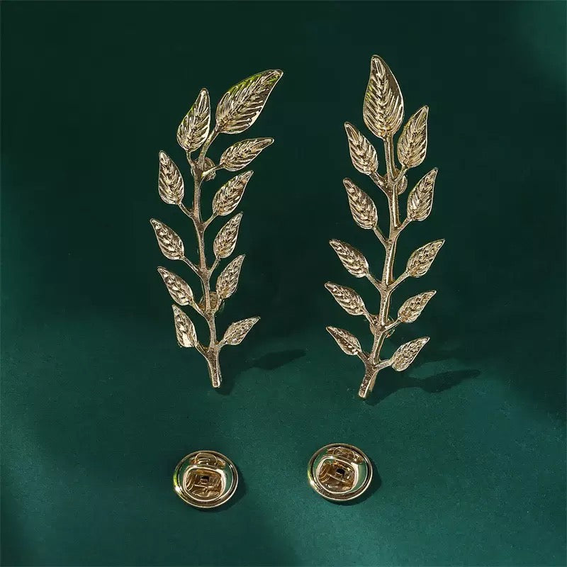 Tree leaves Collar Pins