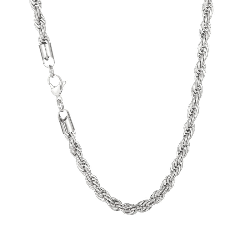 Twist Rope Link Chain Necklace
