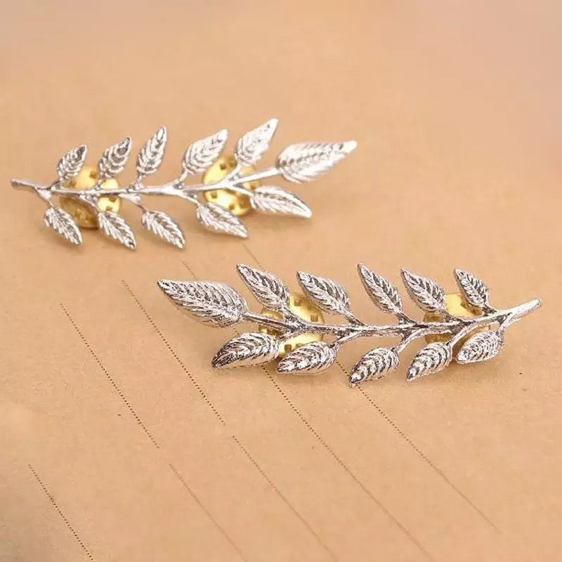 Tree leaves Collar Pins