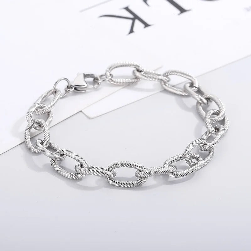 Oval Links Chain Bracelet