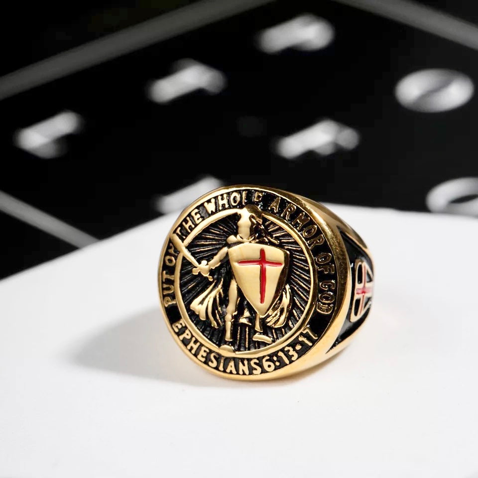 Armor of God Signet Ring