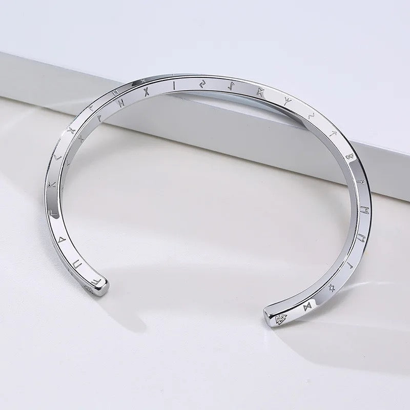 Viking Twisted Steel Cuff Bracelet