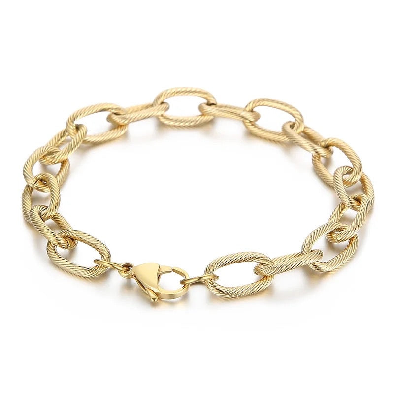 Oval Links Chain Bracelet