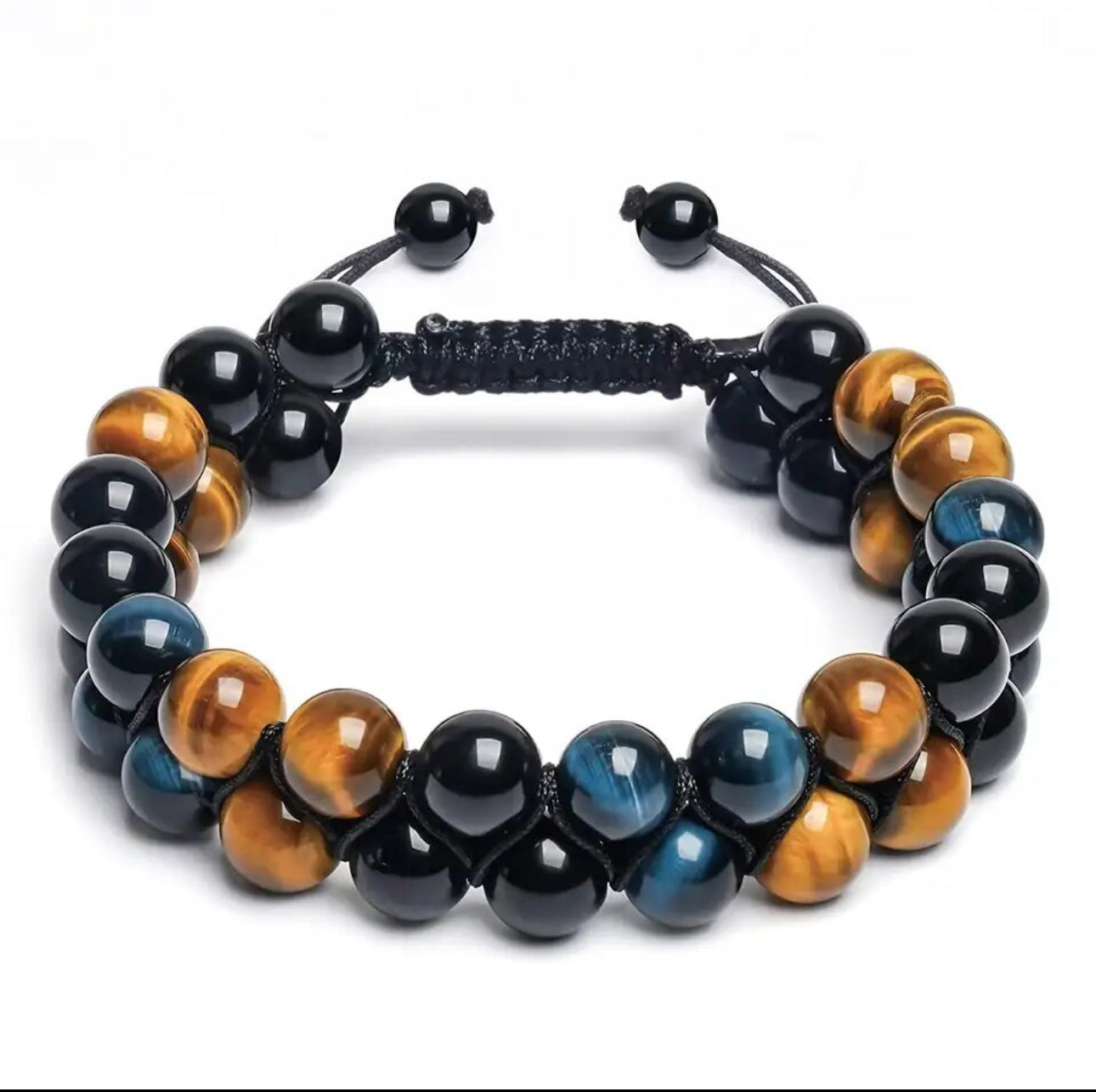 Natural Stones Braided Double Layer Bracelets