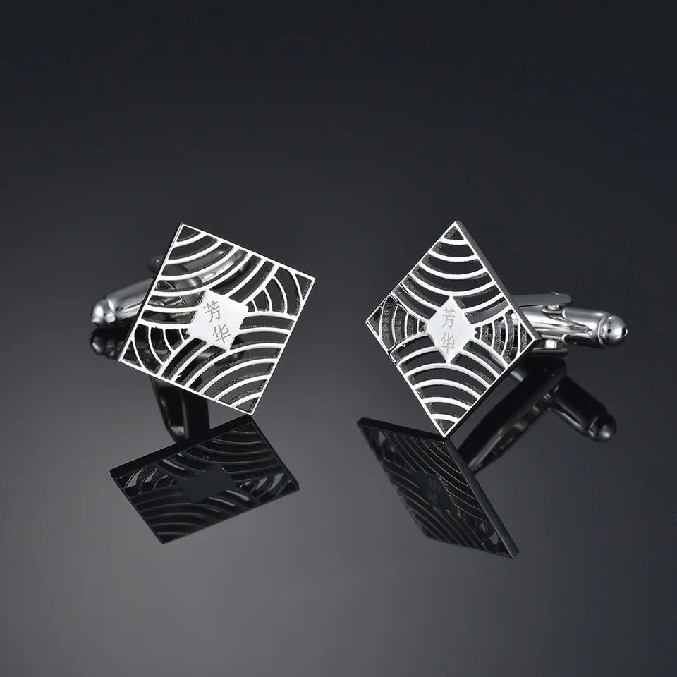 Light Hollow Square Cufflinks