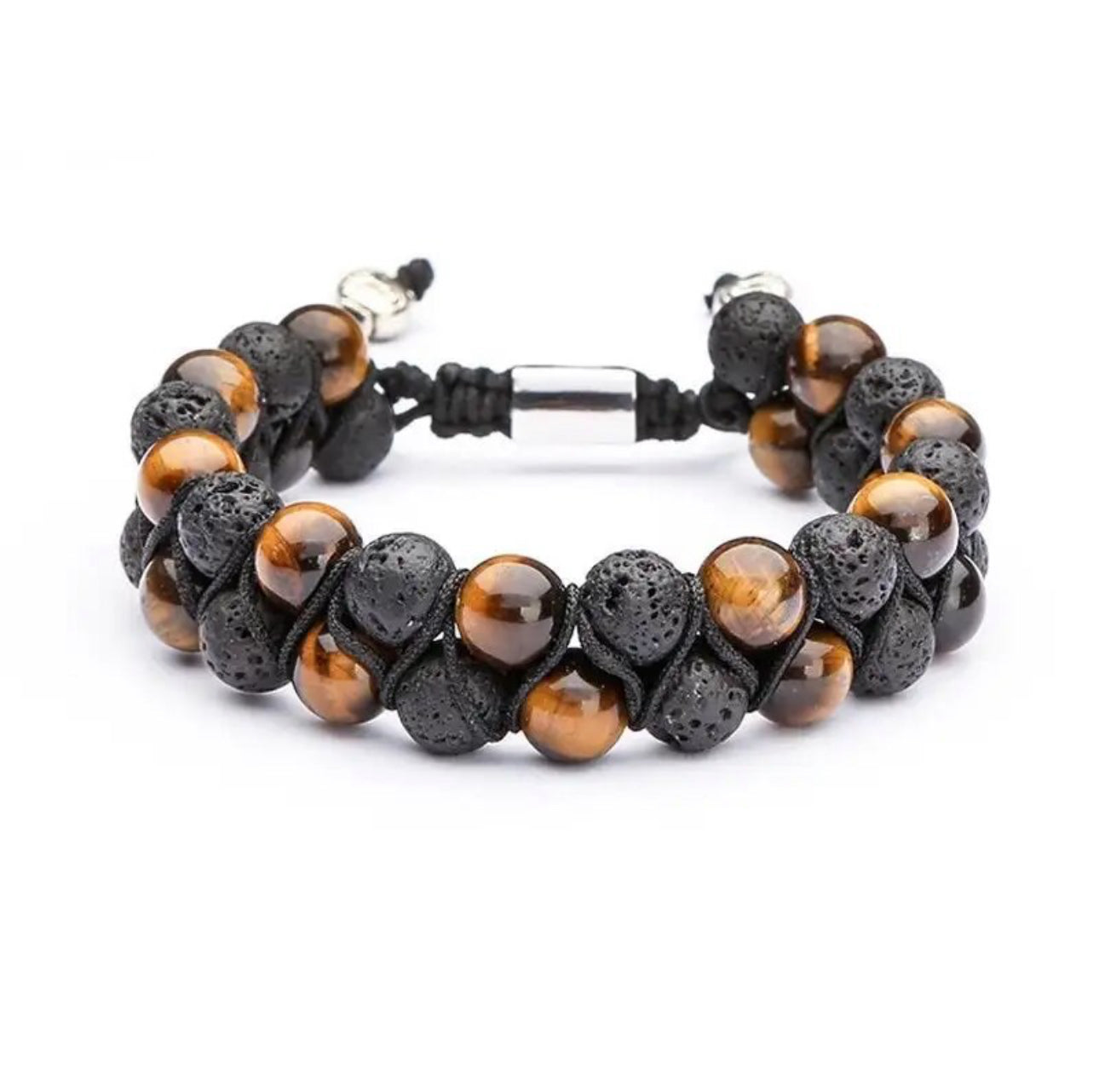 Natural Stones Braided Double Layer Bracelets