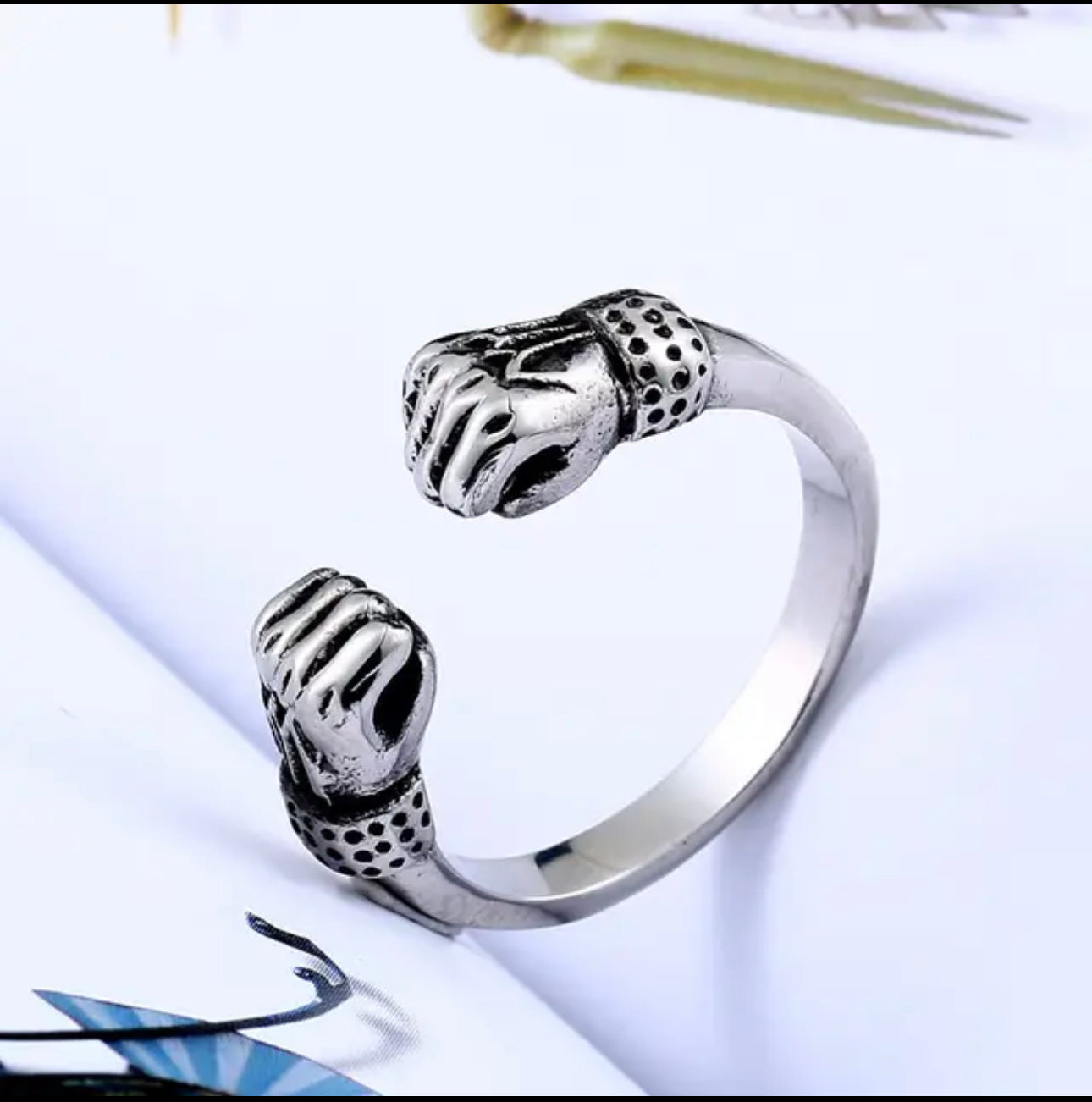 Power Fist Stainless Steel Ring