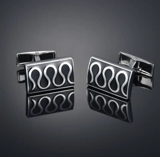 Wavy Square Cufflinks