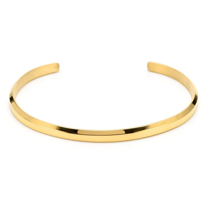 Slim Plain Cuff Bracelet