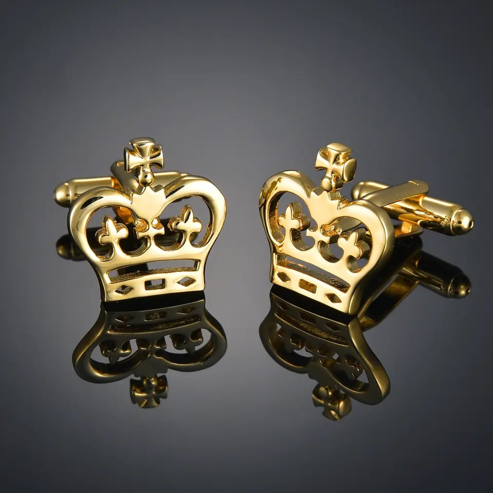 Classic Crown Shape Cufflinks