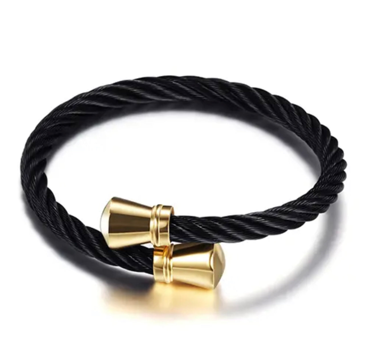 Cone Head Cable Wire Steel Stretch Bracelet