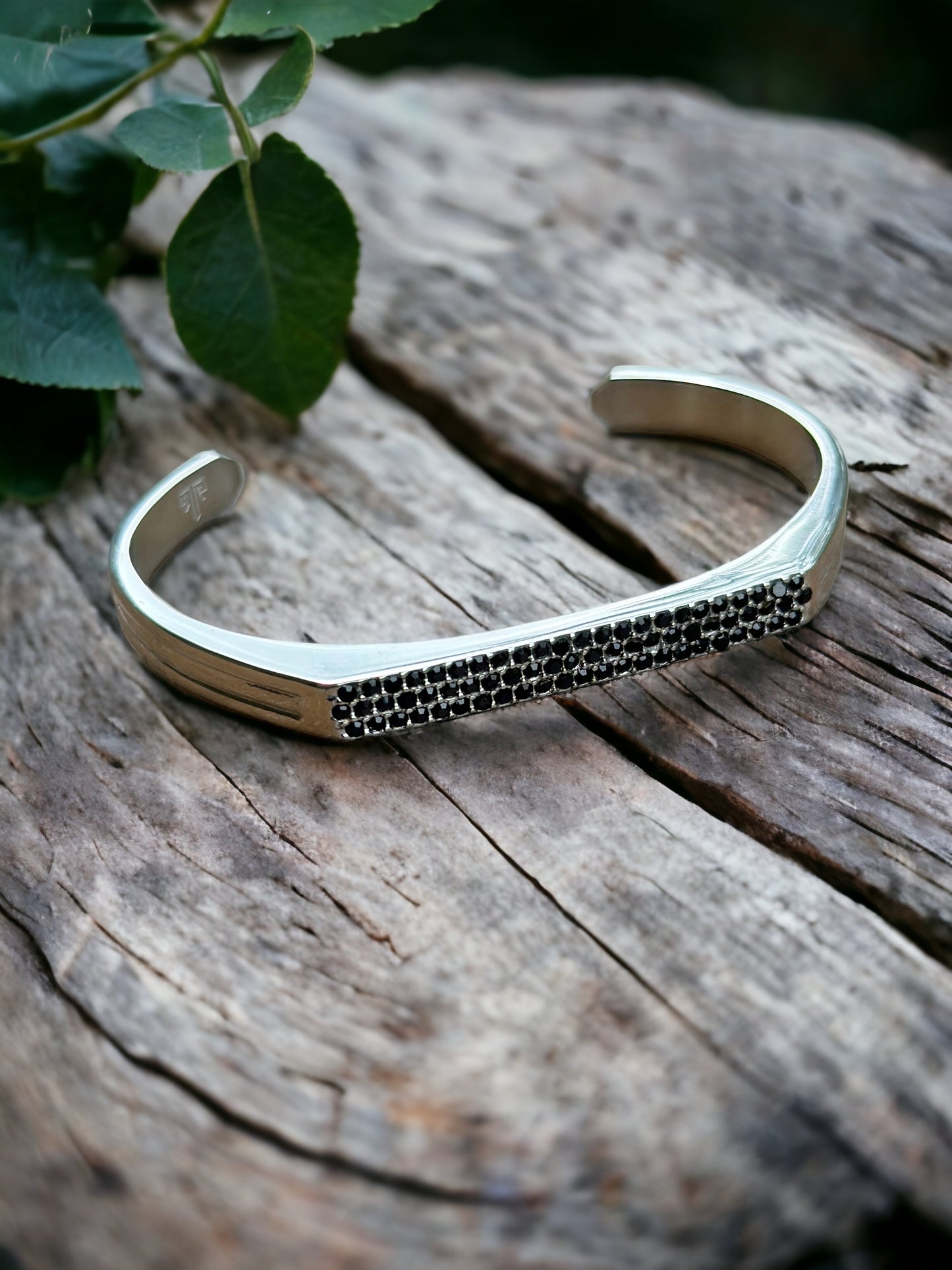 Rhinestone Paved Cuff Bracelet