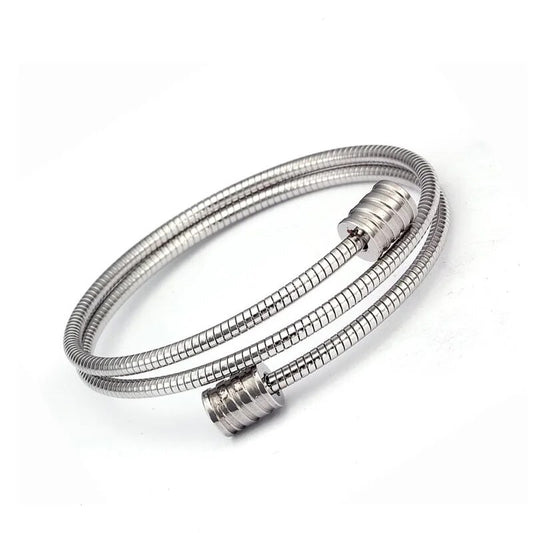 Elastic Steel Link Wrap Around Bracelets