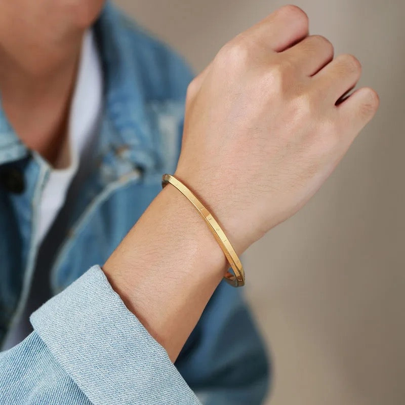 Slim Plain Cuff Bracelet