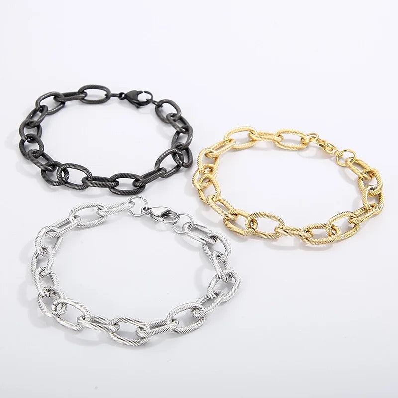 Oval Links Chain Bracelet