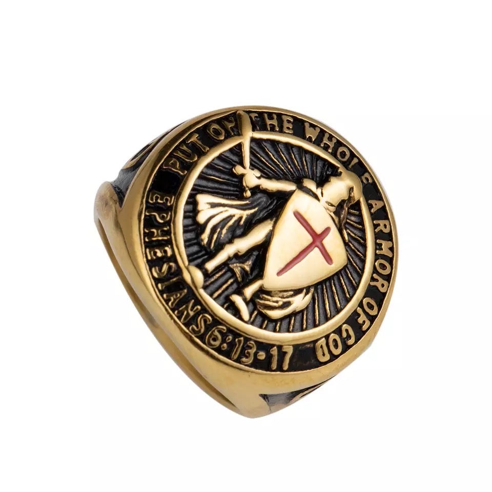 Armor of God Signet Ring