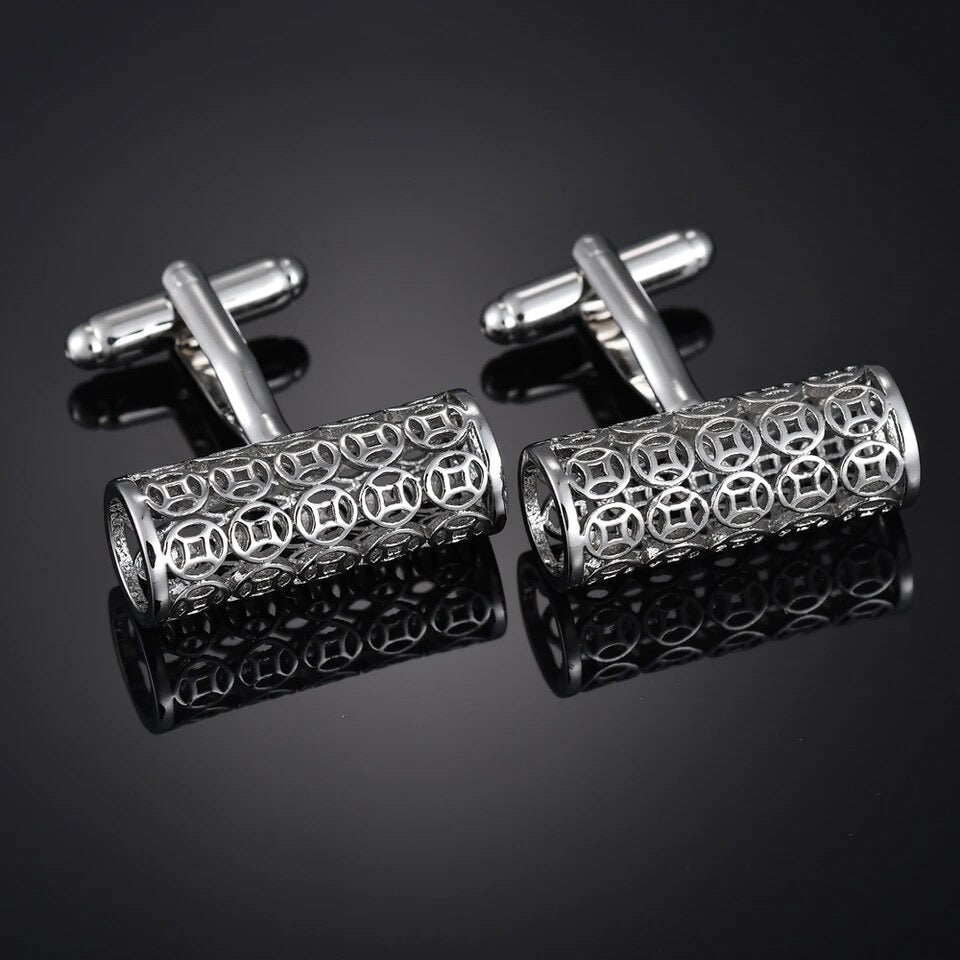 Light Hollow Cylinder Cufflinks