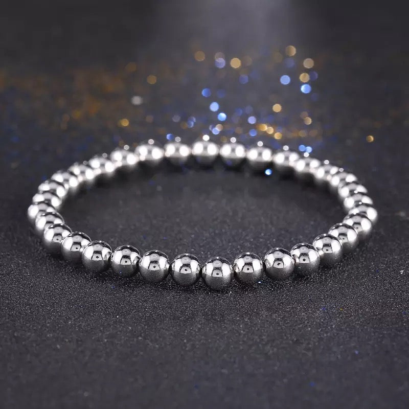 6mm Steel Beads Bracelets