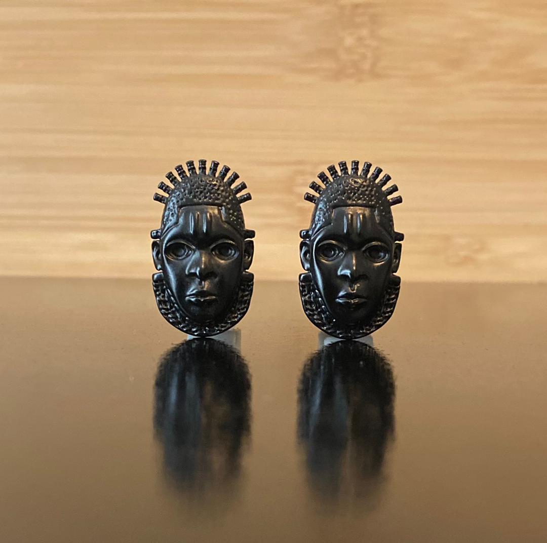 2shup Queen Idia/Benin/Ijoba Mask Cufflinks