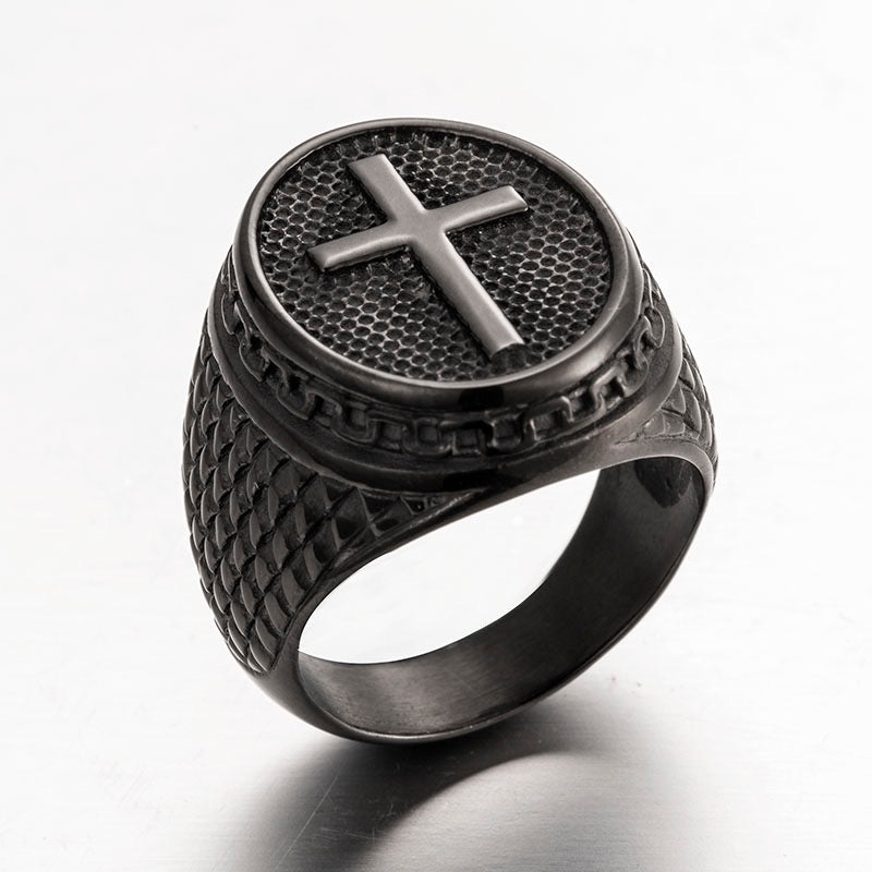 2shup Cross Signet Rings