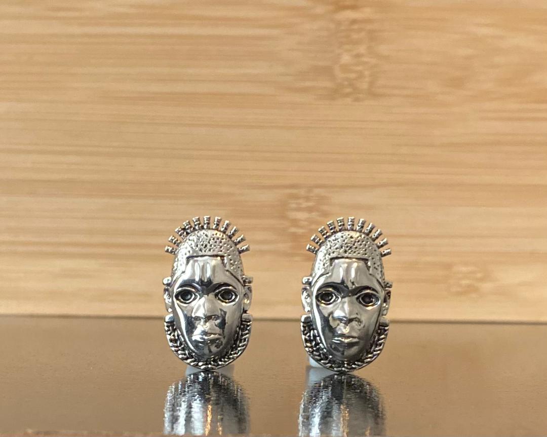 2shup Queen Idia/Benin/Ijoba Mask Cufflinks