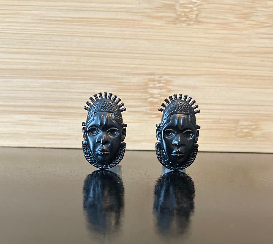 2shup Queen Idia/Benin/Ijoba Mask Cufflinks