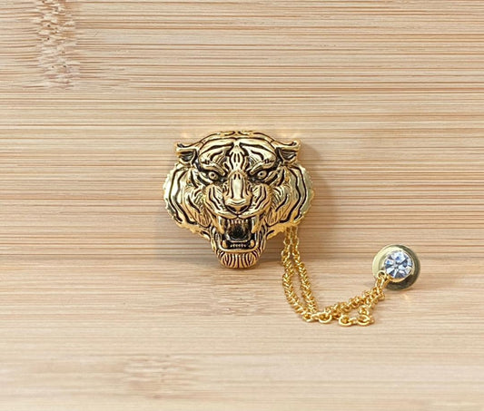 Tiger Tassel Brooch