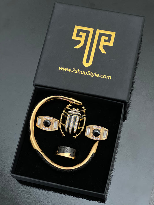 2shup Black and Gold Beetle Gift Set