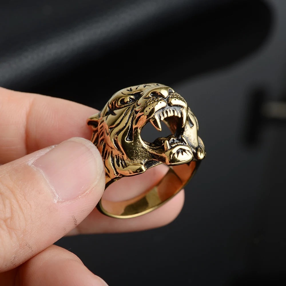 2shup Roaring Tiger 316L Stainless Steel Rings