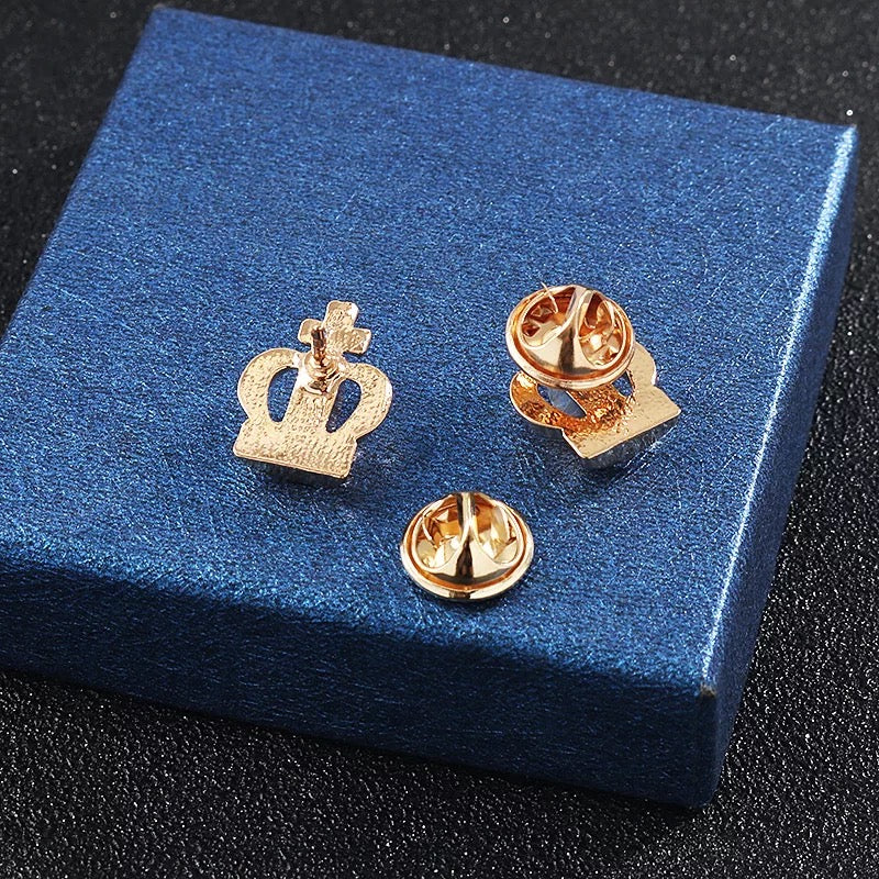 Classy Crown Collar Pins