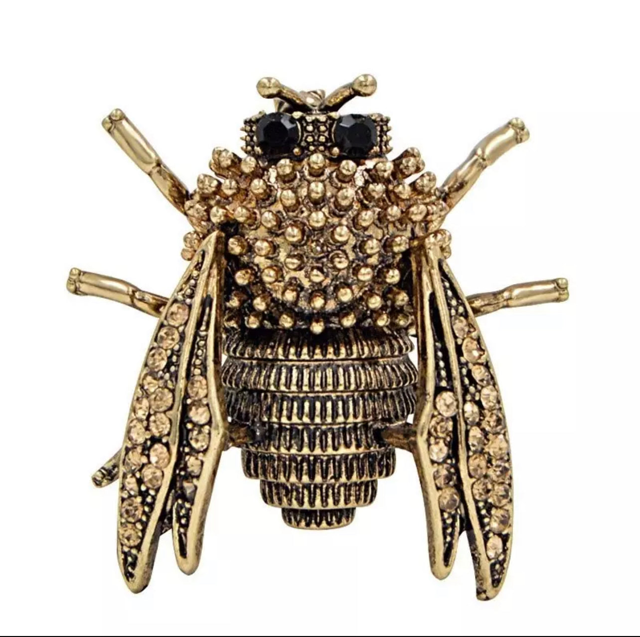 Antique Gold Bee Brooch