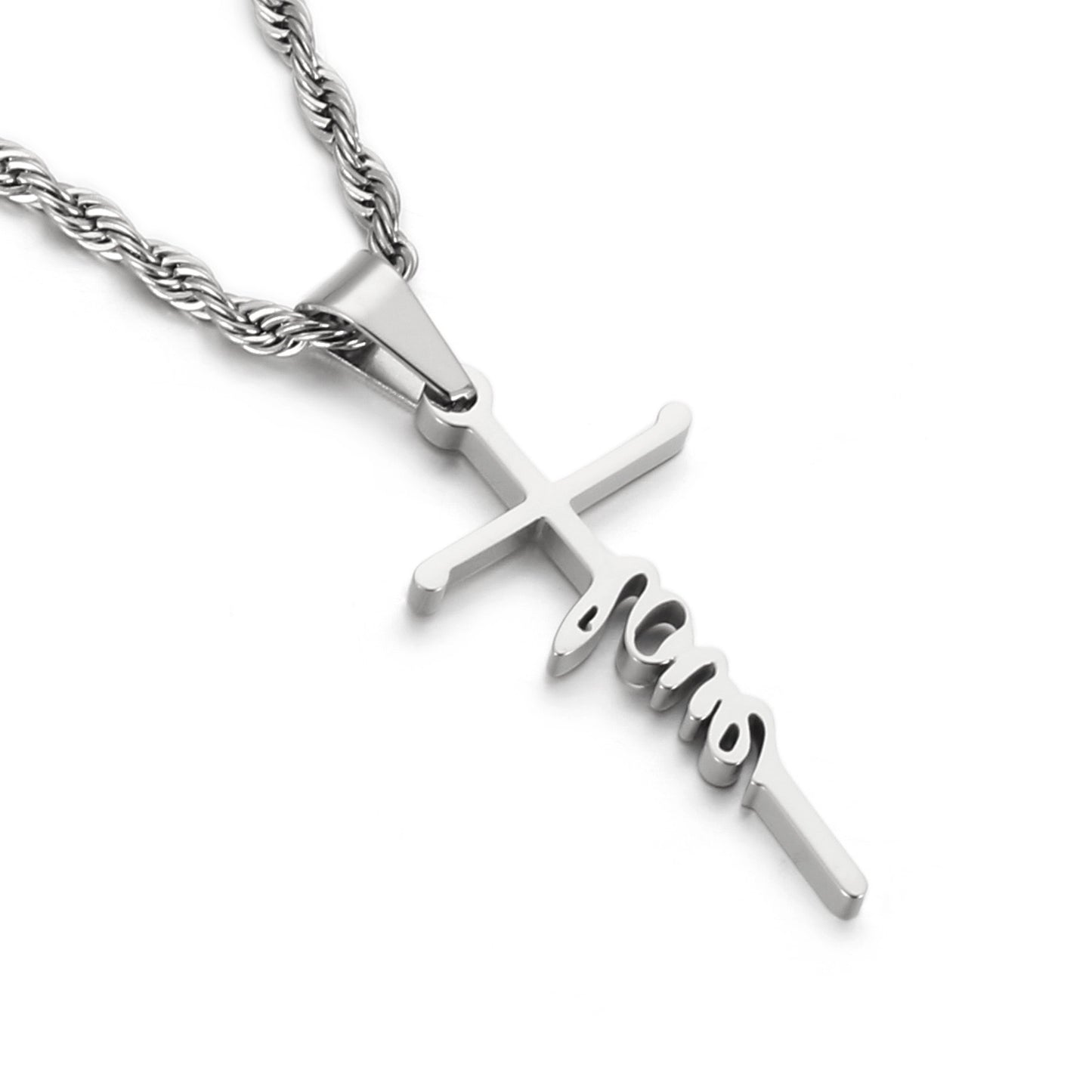 Love Cross 316L Stainless Steel Pendant