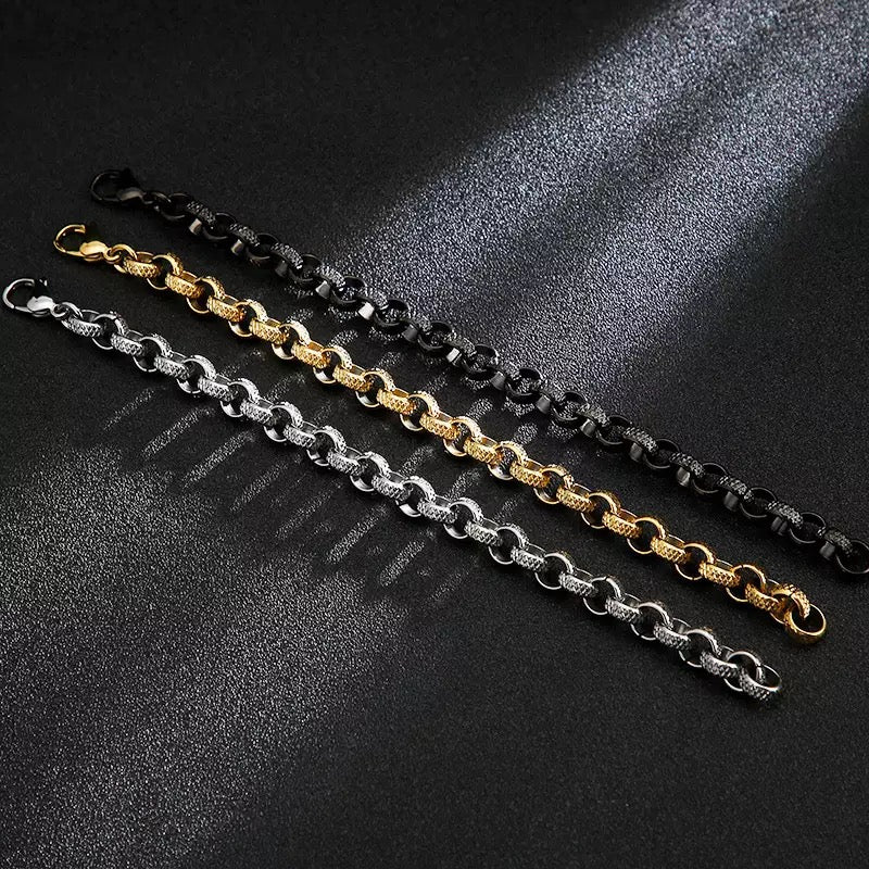 Simple O-Link Chain Bracelets