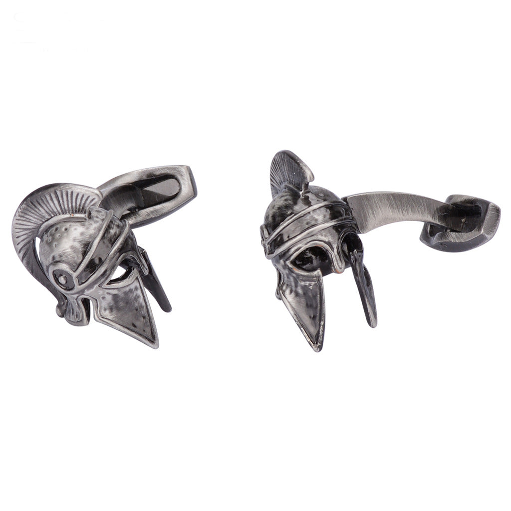 2shup Vintage Roman War Helmet Cufflinks