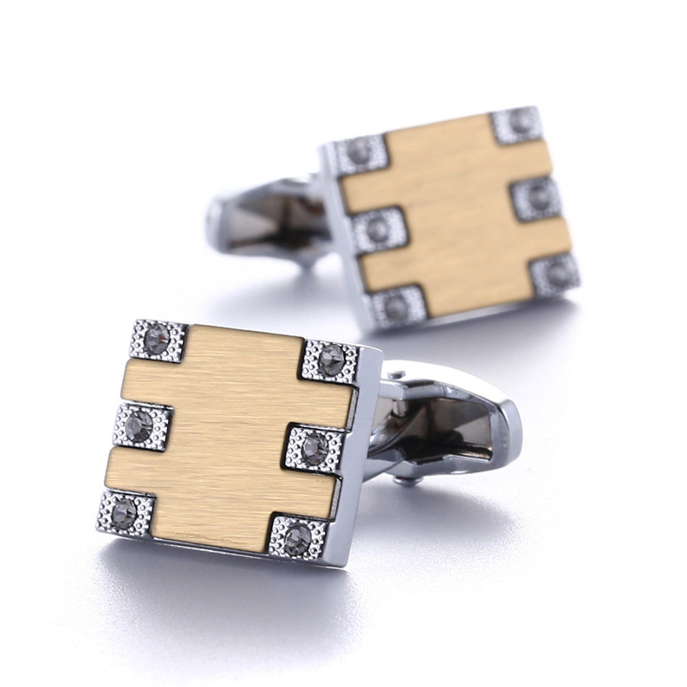 Classy Rhinestone Arms Cufflinks