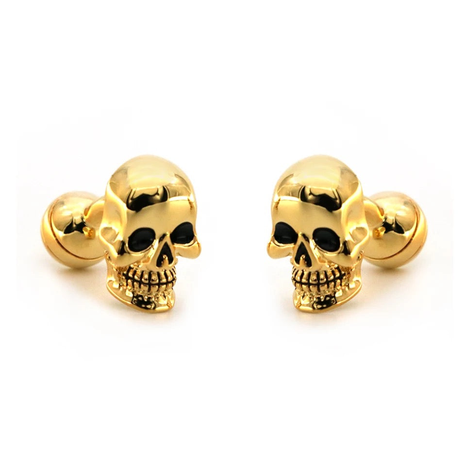 2shup Steel Skull Cufflinks