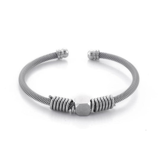 2shup Luxury Steel Roman Numerals Cuff Bracelets – 2shup Style™